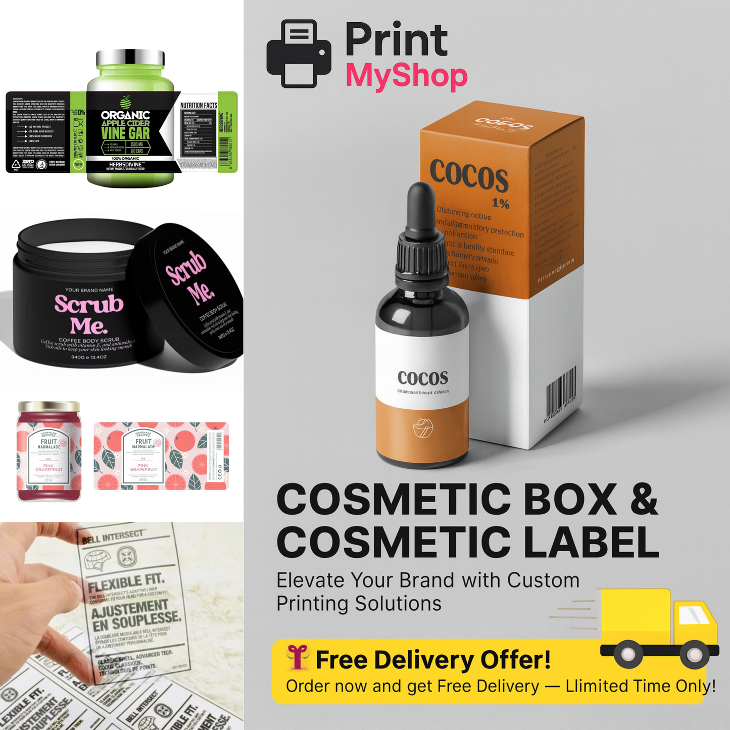Premium Custom Printed Cosmetic Packaging | Design & Print with Your Brand